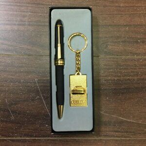 Vintage Avon Curling Themed Classic Cross Pen and Keychain in Case